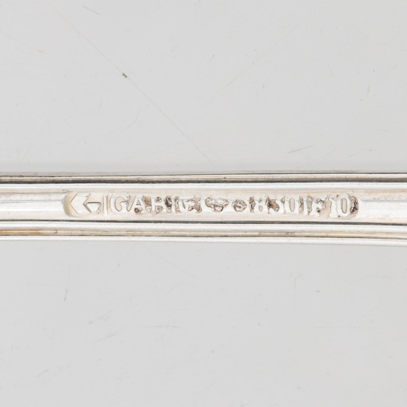 A Swedish silver cutlery set, model "Olga", GAB, Eskilstuna 1974-1981 (24 pieces).