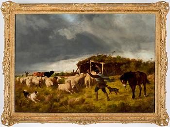 RICHARD BEAVIS, olja på duk, signerad och daterad 1894.