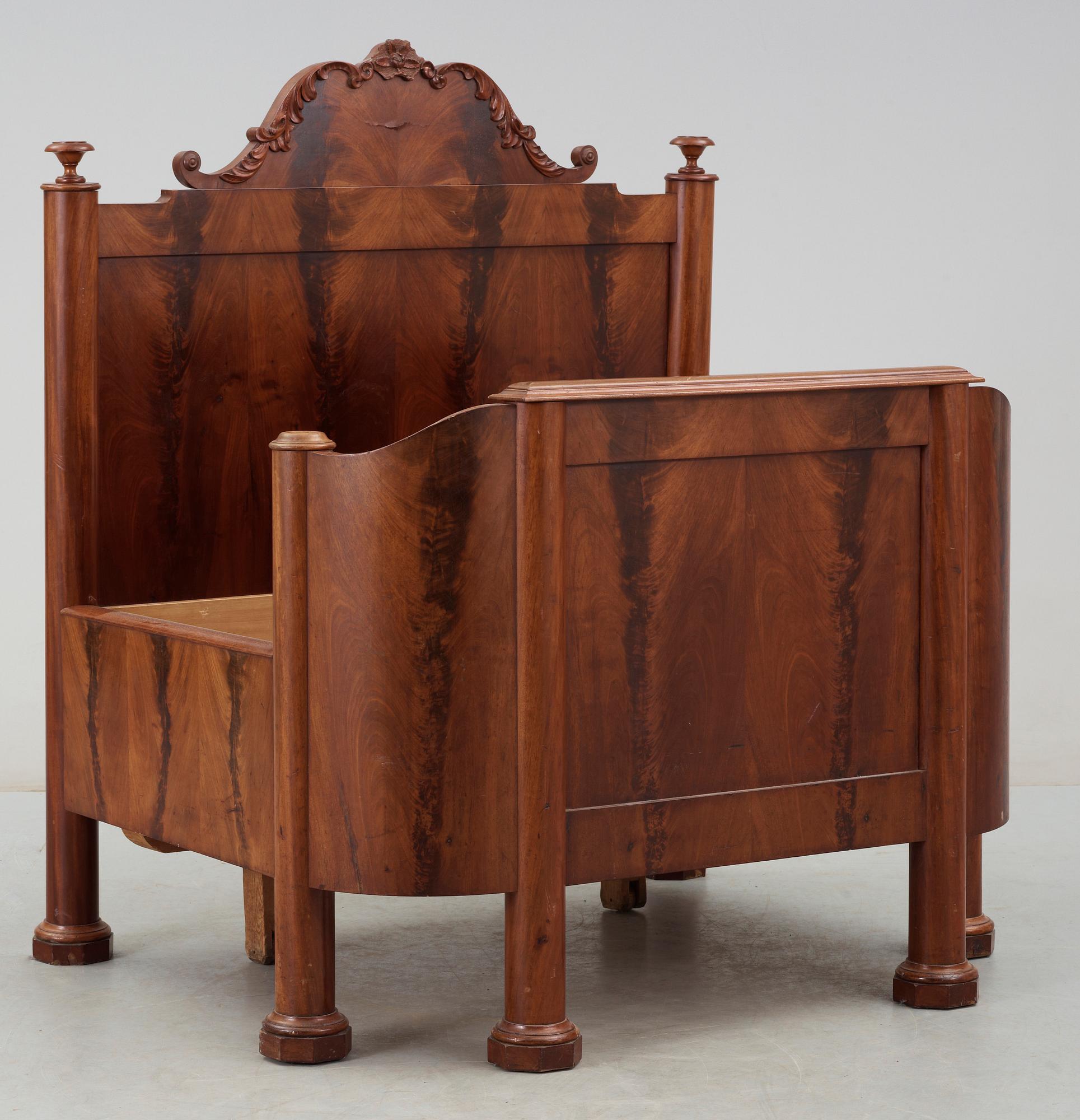 SÄNG, senempire, 1800-talets mitt.