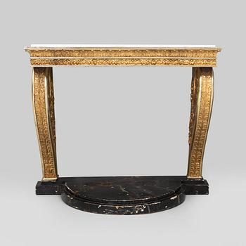 A Swedish Late Empire Console Table, first half of the 19th Century.