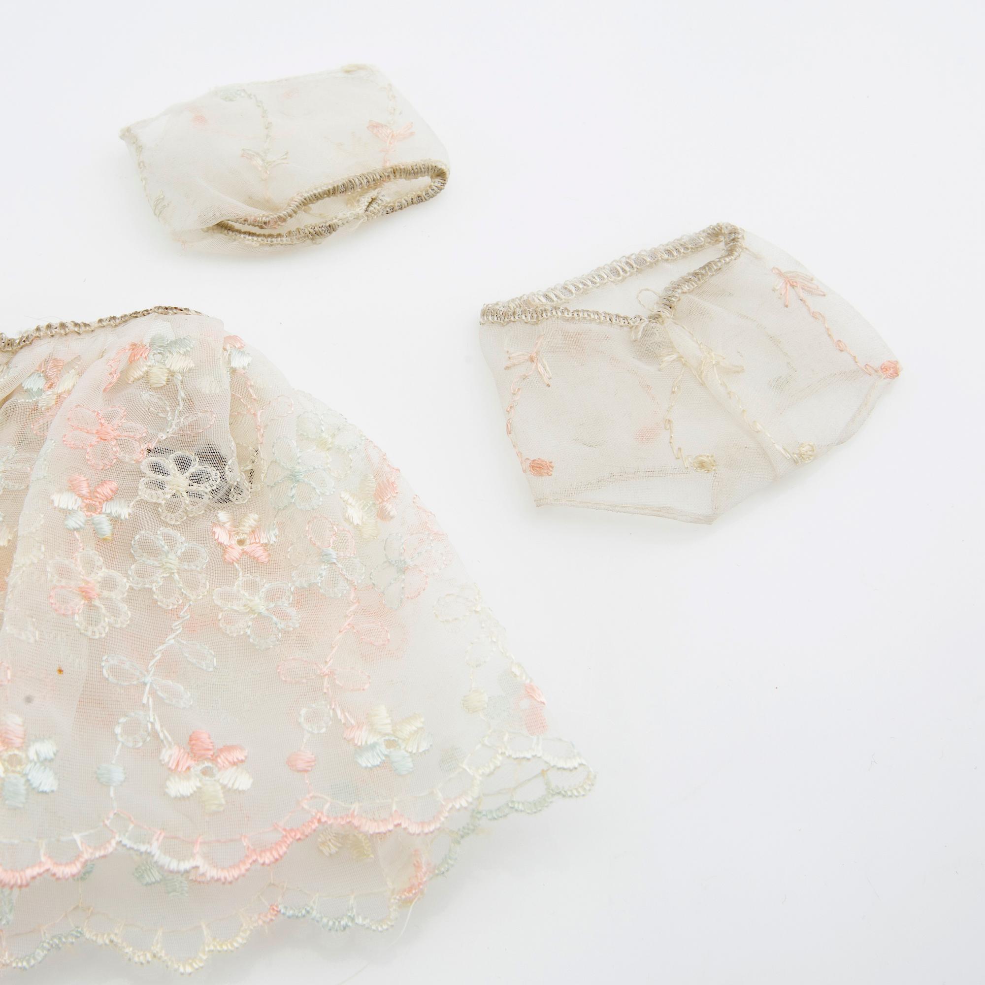 Barbie clothes 5 sets. Vintage including "Gold 'n Glamour" Mattel 1965. "Floral Petticoat" Mattel 1960s.