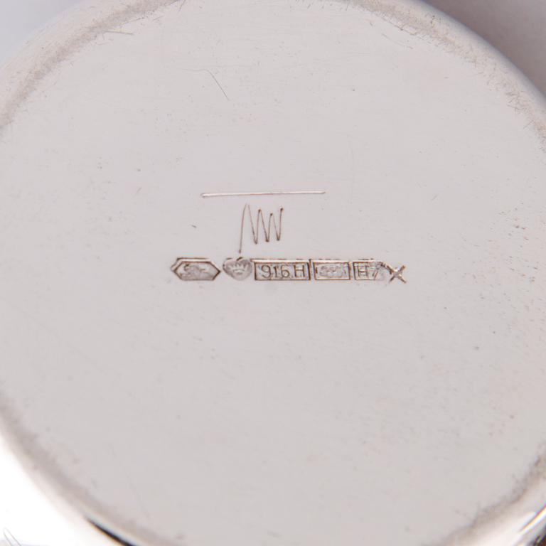 TAPIO WIRKKALA, kermakko ja sokerikko, hopeaa (915) Kultakeskus Hämeenlinna 1961.