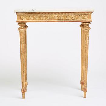 Konsolbord, Stockholmsarbete 1700-talets slut, Sengustavianskt.
