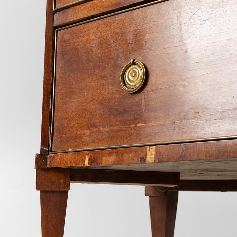 Gustaviansk, Byrå, sengustaviansk, omkring 1800.