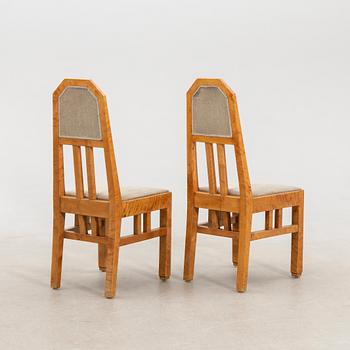 Dining set, 7 pieces, Art Nouveau, 1910, Malmö.