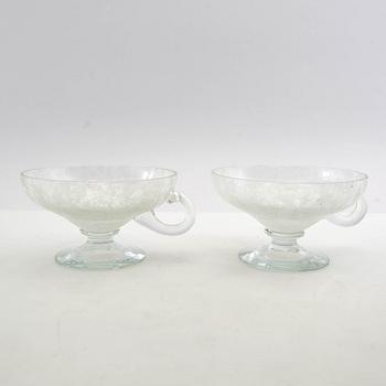 Coupeglas 7+6 st 1900-talets mitt.