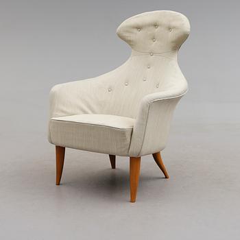 FÅTÖLJ, Stora Eva, Kerstin Hörlin-Holmqvist, ur serien Paradiset, för Triva-serien, NK Nordiska Kompaniet, 1950-/60-tal.