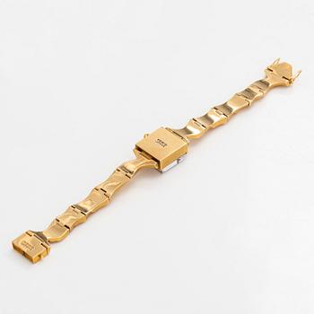 Björn Weckström, an 18K gold 'Time Adviser' wristwatch. Lapponia 1975.
