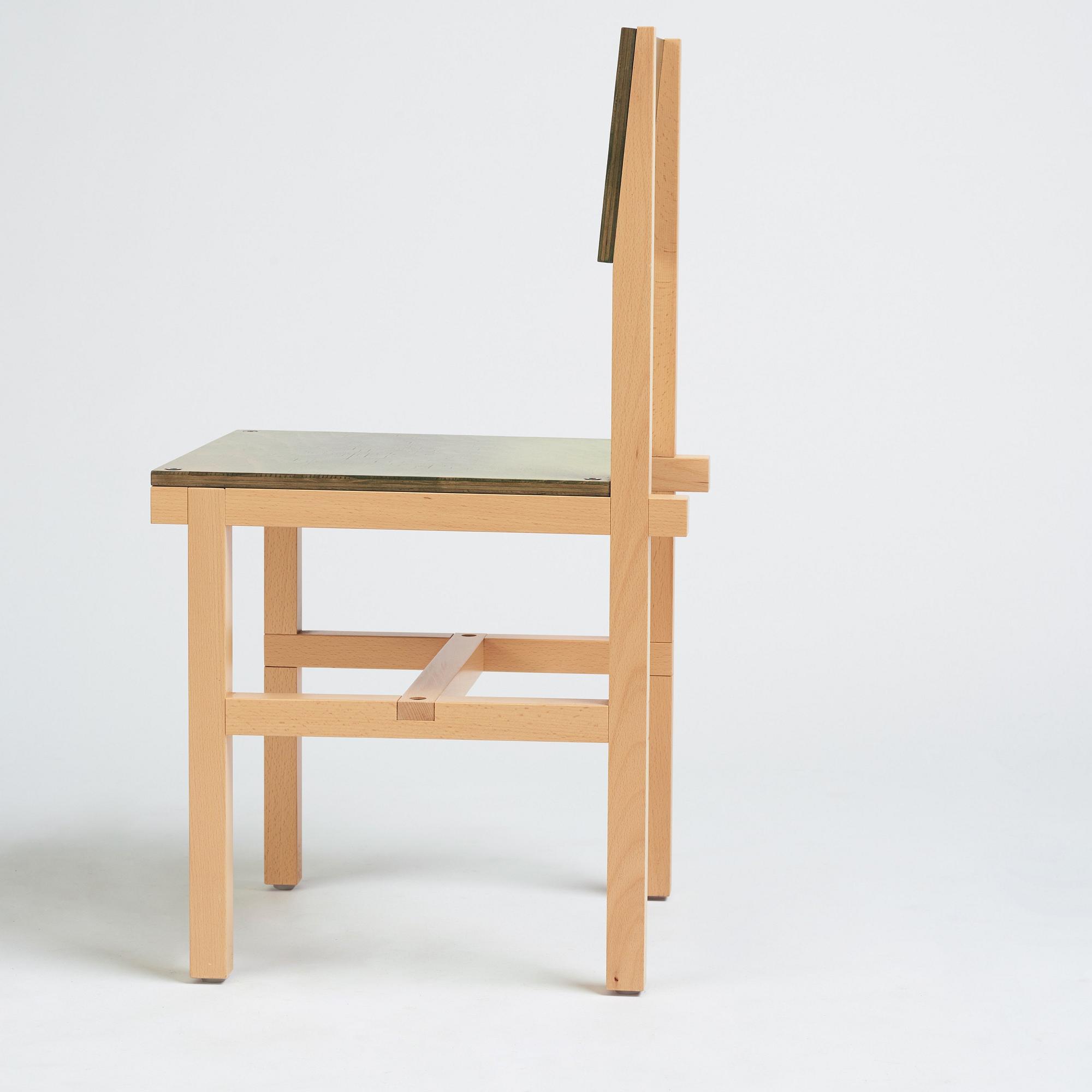 Fredrik Paulsen, a 'Röhsska', chair, unique prototype, Blå Station, Sweden 2019.