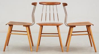 PINNSTOLAR, 3 st, Albin Johansson & Söner, Hyssna, 1950/1960-tal.