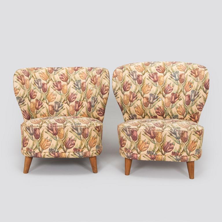 Fåtöljer, ett par, 1900-talets mitt.