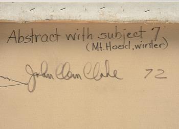 John Clem Clarke, "Abstract with subject 7 (Mt. Hood, Winter).