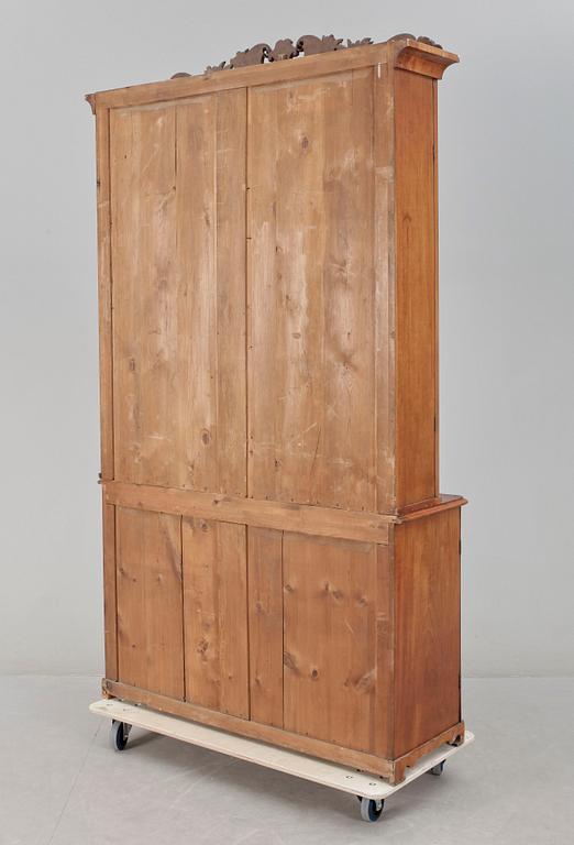 BOKSKÅP, senempire, 1800-talets mitt.