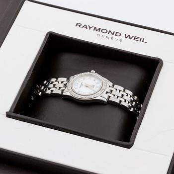 ARMBANDSUR, TANGO, RAYMOND WEIL, stål med diamanter 8/8, ca 0,37 ct, 25 mm.