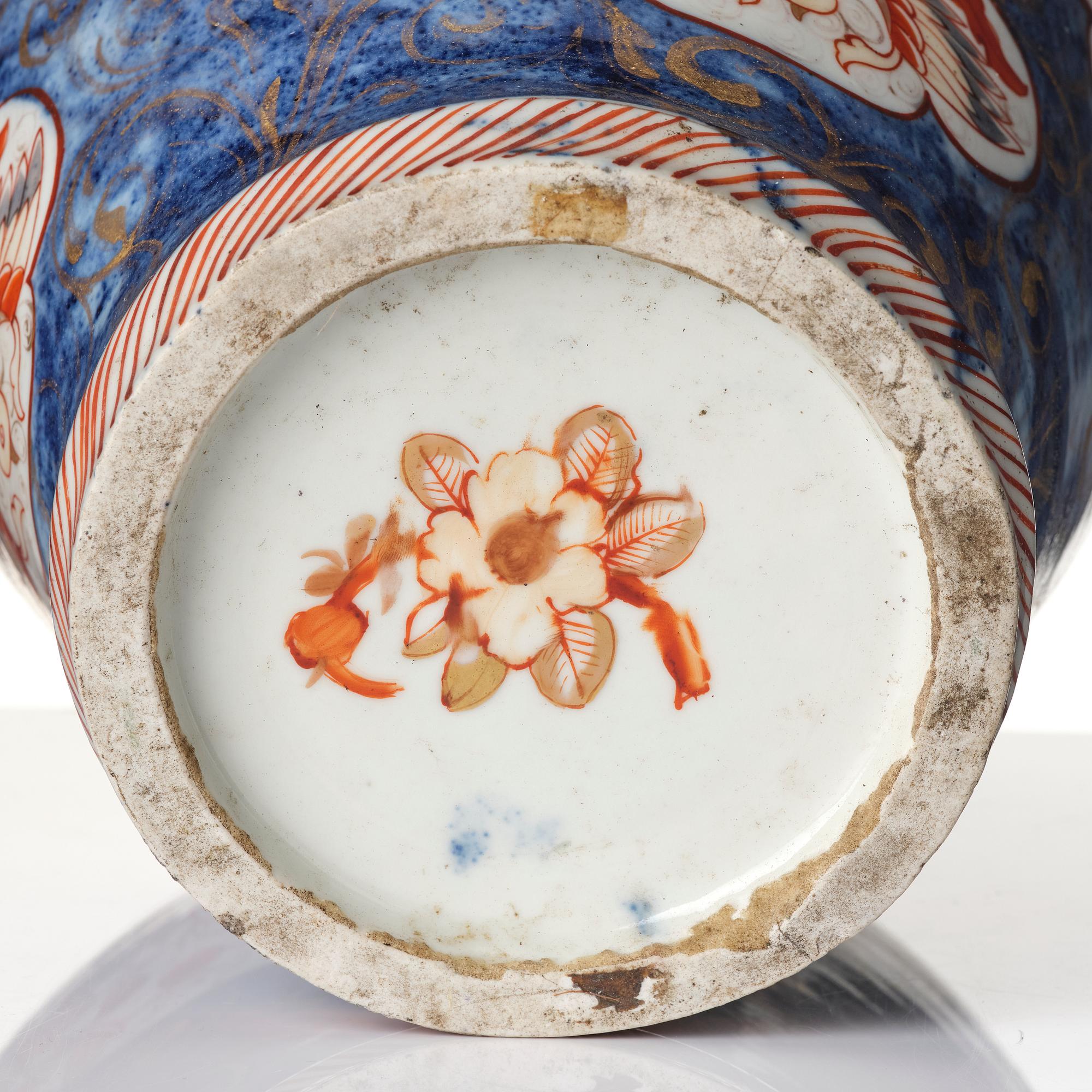 Prakturna, porslin, Japan (Meiji 1868-1912).