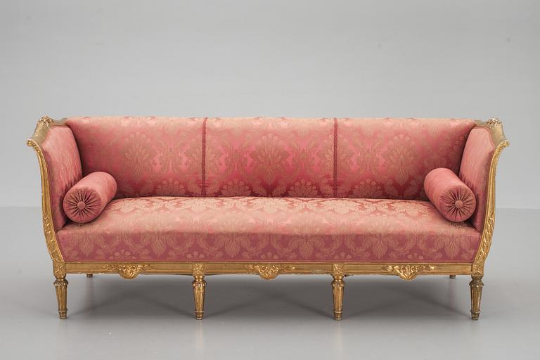 SOFFA, Gustaviansk stil. 1900-tal.