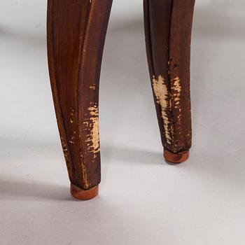 Seven mahogany veneered Empire style chairs, Russia / the Baltics, mid 19th century.