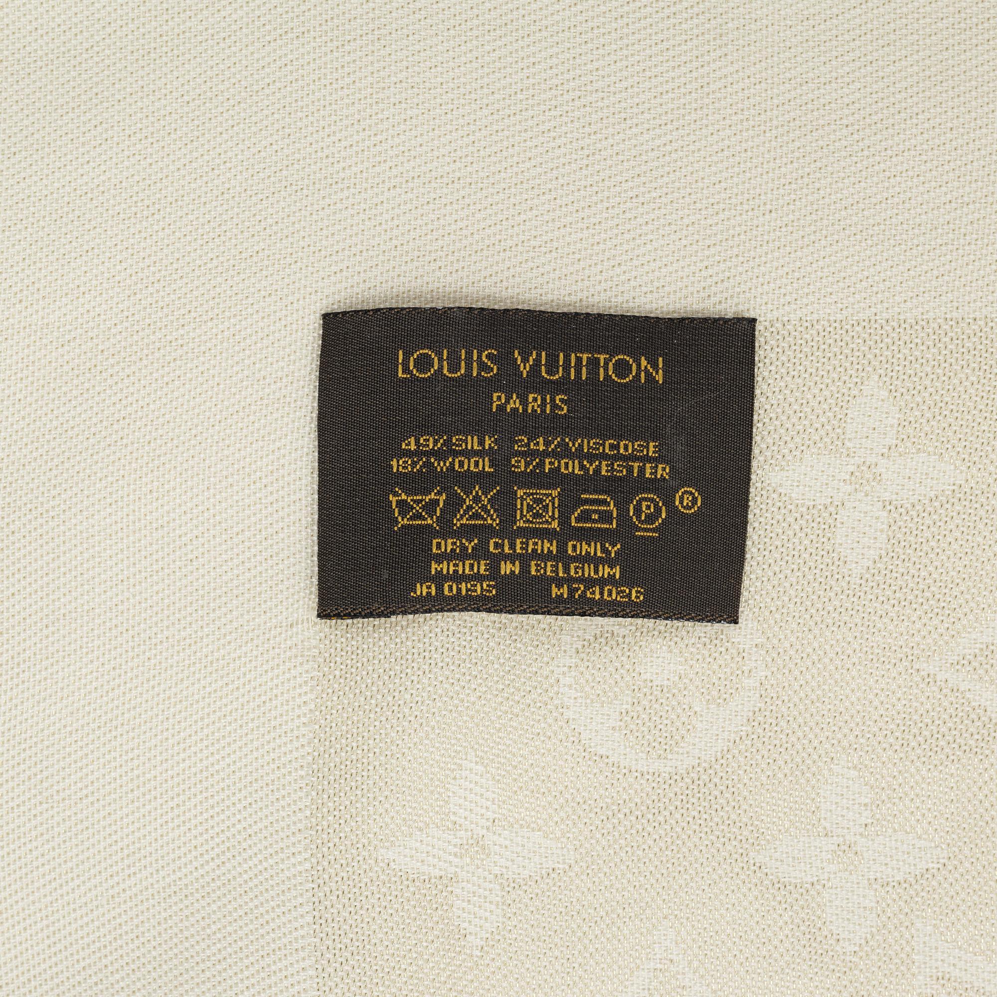Louis Vuitton, a silk mix shawl.