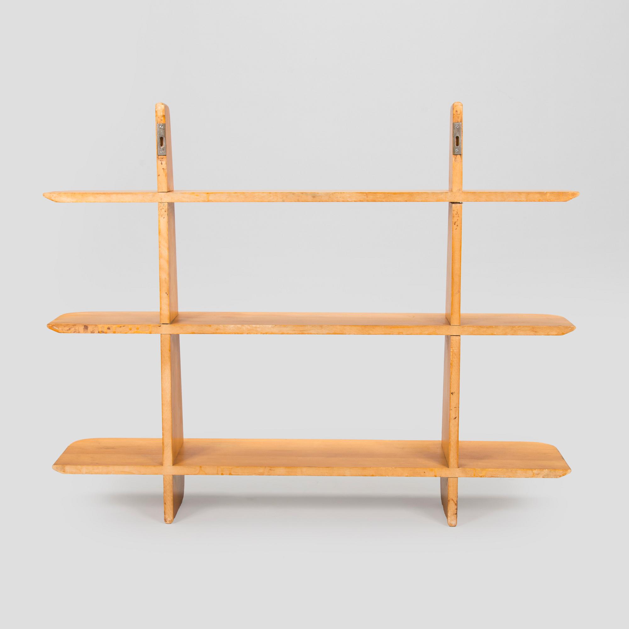 Ilmari Lappalainen, seinähylly / kirjahylly, "Leo", Asko 1900-luvun puoliväli.