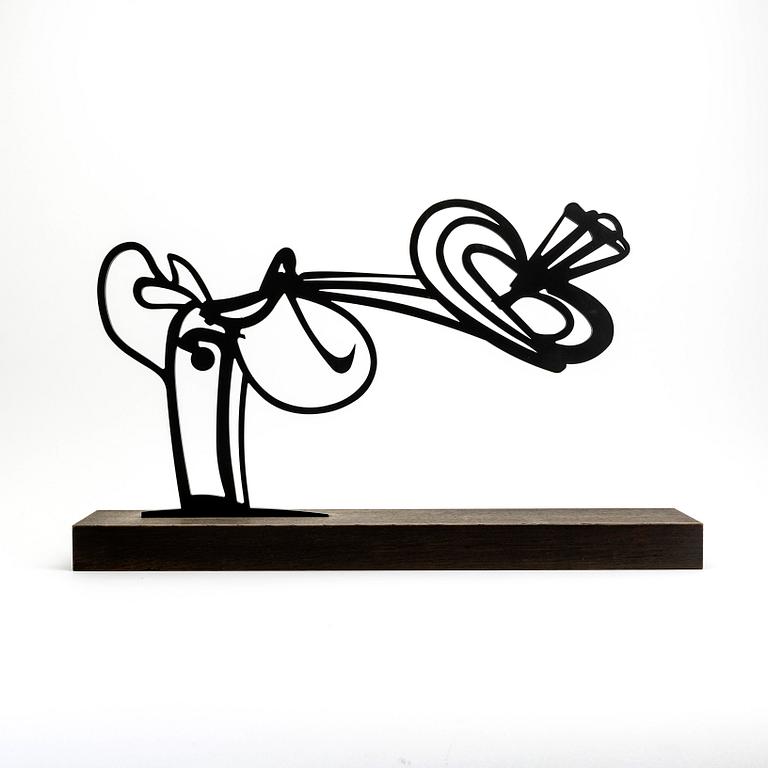 Carl Fredrik Reuterswärd, sculpture painted iron, signed 05, 2/4.