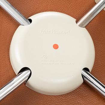 Arne Jacobsen, four 'Seven' chairs, Fritz Hansen, Denmark, 21st century.