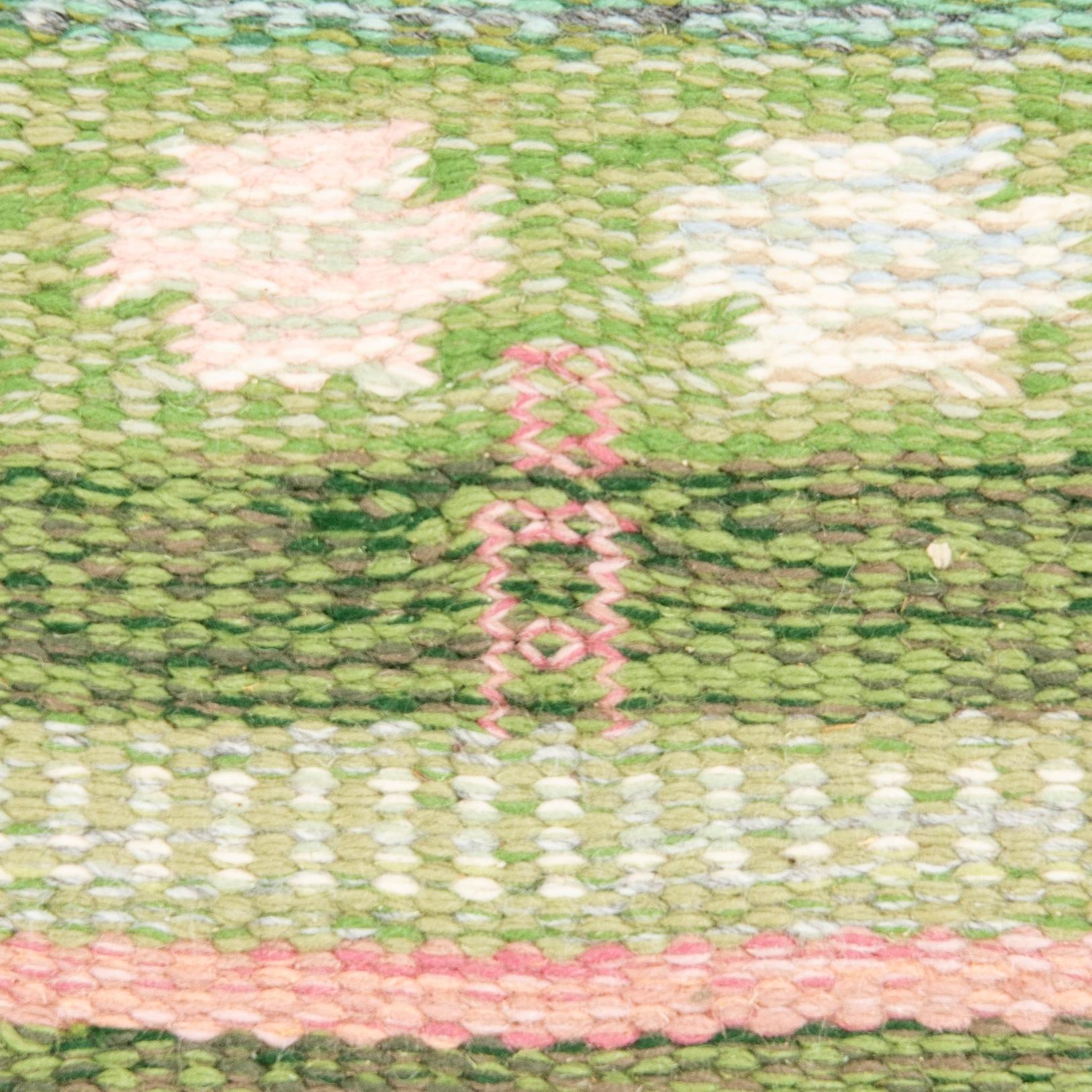 Anna-Johanna Ångström, matta, röllakan, ca 205 x 141 cm, signerad Å.