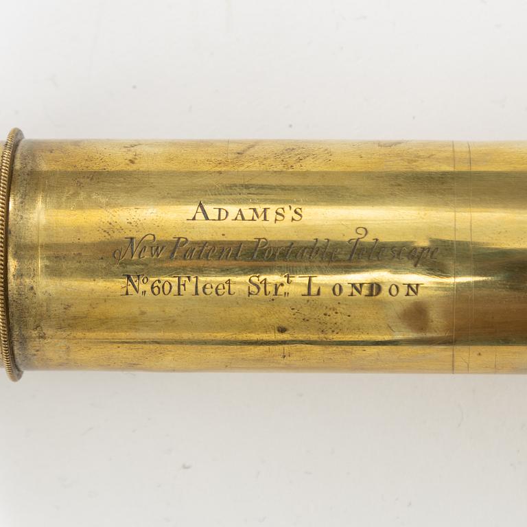 Telescope, "Adam's New Patent Portable Telescope", 19th century.