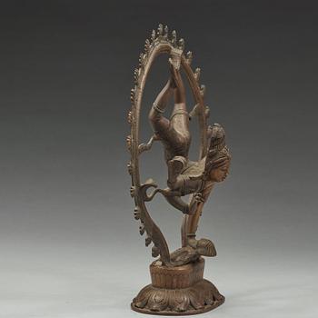 A bronze sculpture of Shiva, India, 20th Century.