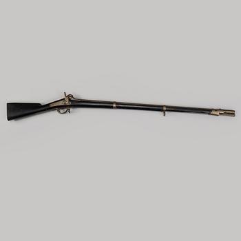 A french 1842 percussion musket.