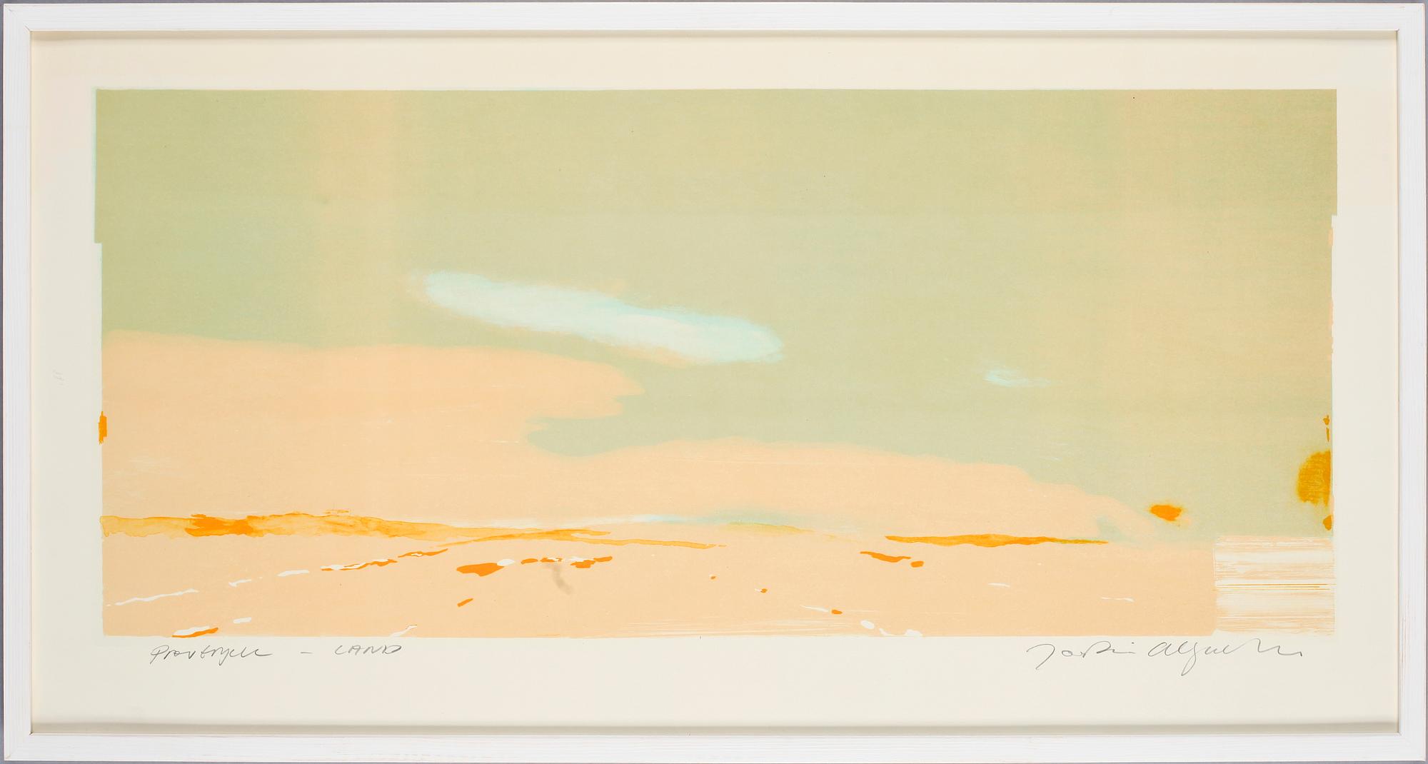 JOAKIM ALLGULANDER, färglitografi. Sign. Provtryck.