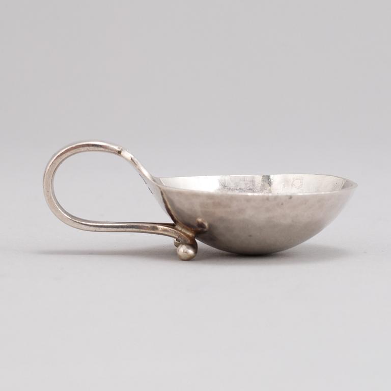 Georg Jensen, saltkar, 4 st, silver, Danmark, första halvan av 1900-talet.