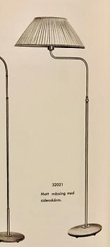 Bertil Brisborg, golvlampa, modell "32021", Nordiska Kompaniet 1940-50-tal.