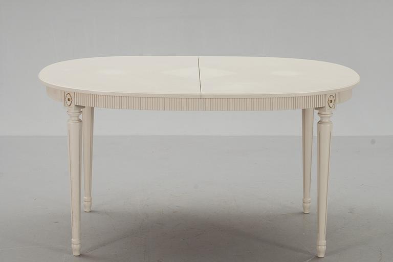 MATSALSMÖBLEMANG, 6 delar, gustaviansk stil, 1900-talets slut.