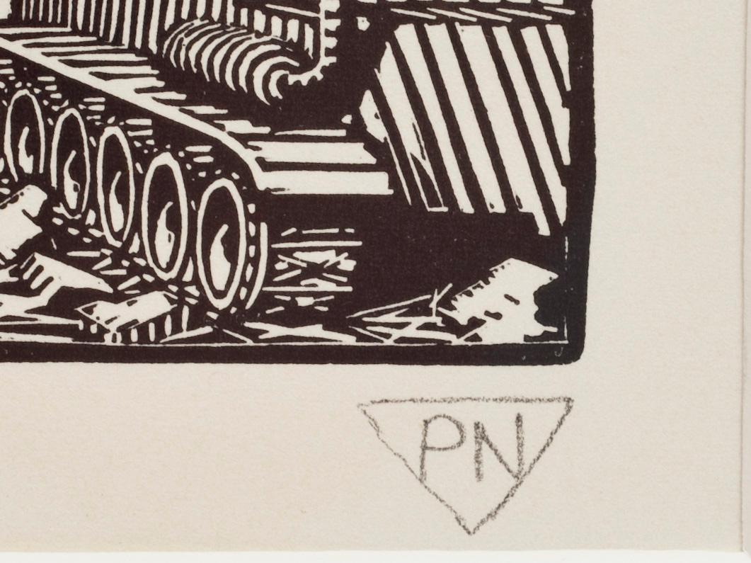 PALLE NIELSEN, träsnitt. Monogramsignerad, E.T.