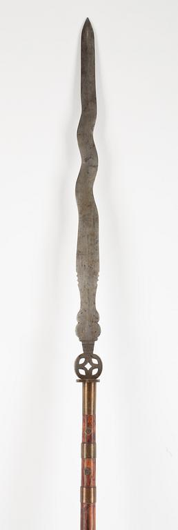 STÅNGVAPEN, orientaliskt, 1800/1900-tal.