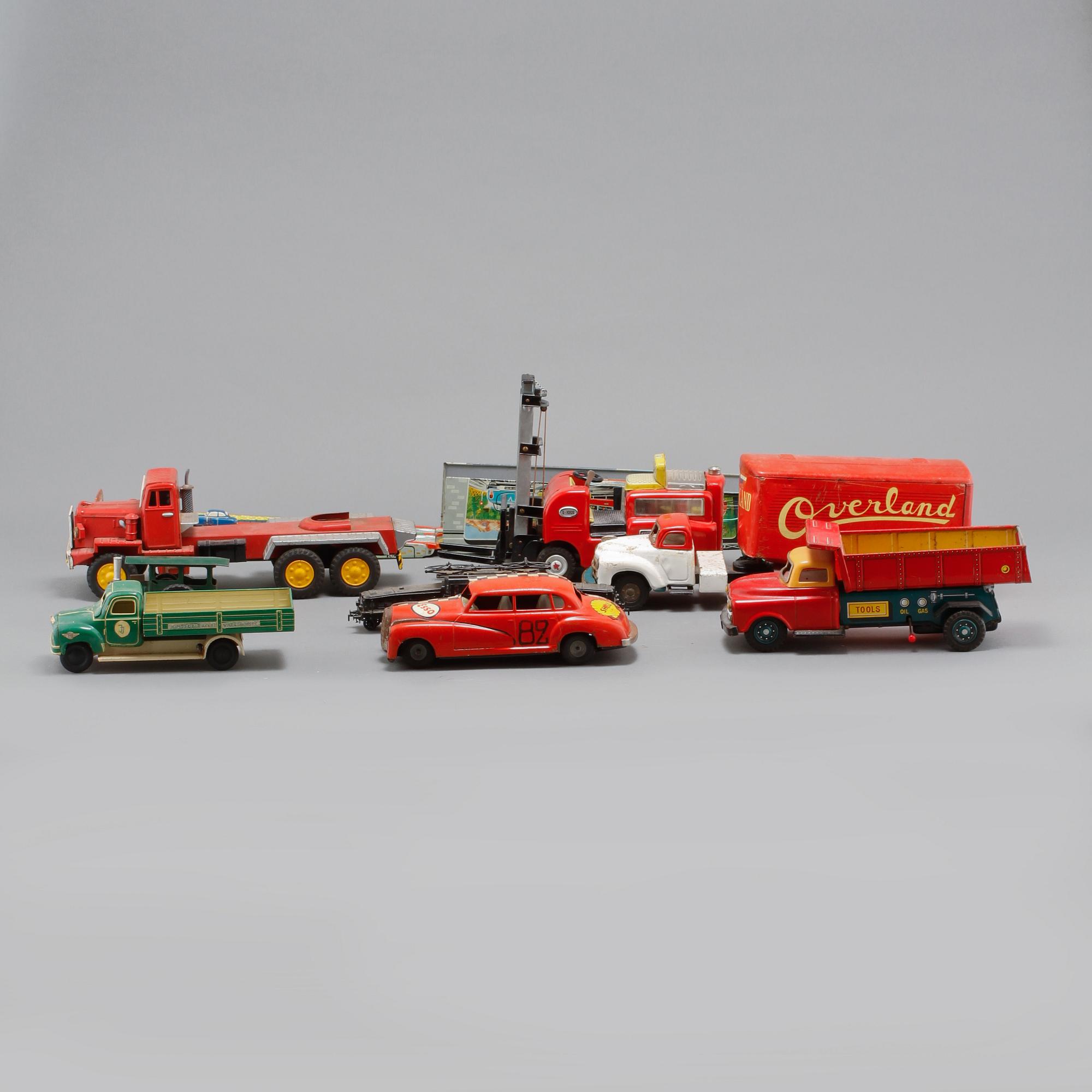 PARTI LEKSAKER, 10 delar, Japan, Tyskland samt England, 1900-tal.