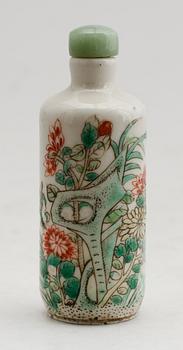 SNUSFLASKA, porslin, 1800-tal, Kina.