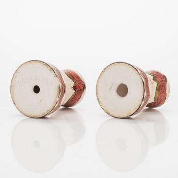 Birger Kaipiainen, munakuppipari, kivitavaraa, signeerattu Kaipiainen.