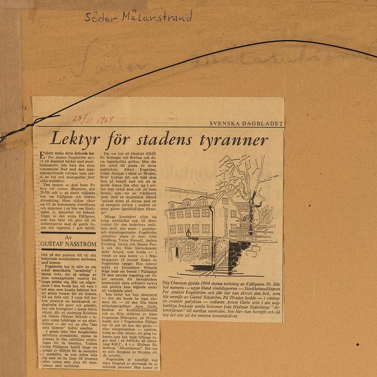 ARON GERLE, pastell, signerad.