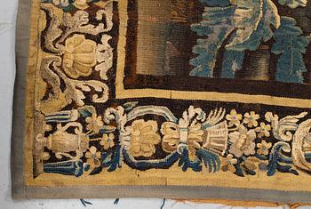A tapestry, "Verdure", tapestry weave. 267,5-269,5 x 247-256 cm. Flanders 17th century.