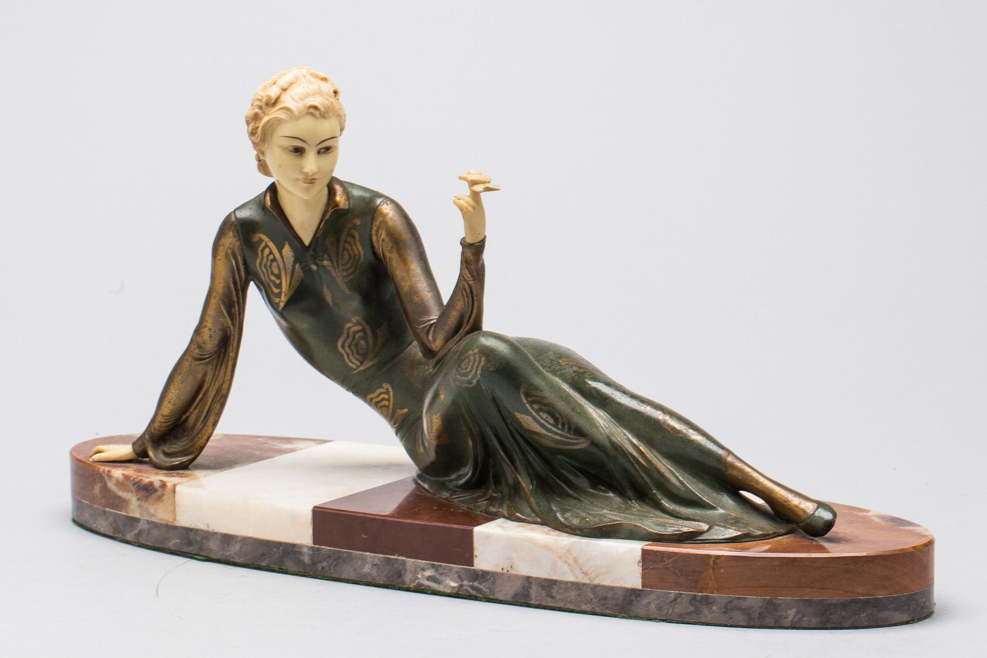 SKULPTUR, art-decostil. 1900-tal.