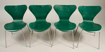 STOLAR, 4 st, "Sjuan", design Arne Jacobsen.