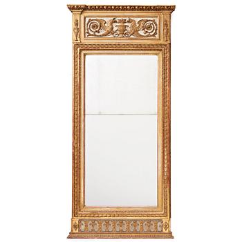 59. A late Gustavian late 18th century mirror by P Ljung.