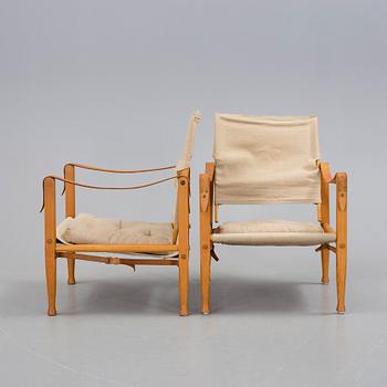 FÅTÖLJER, ett par, "Safari", Kaare Klint, Danmark, 1900-talets andra hälft.