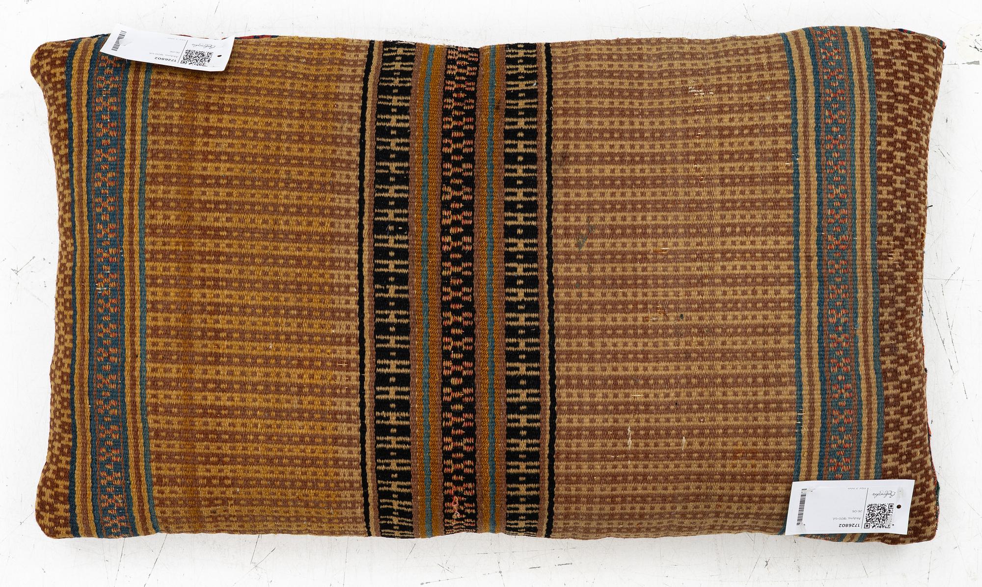 A sled cushion, Scandinavia, 19th century, c. 80 x 42 cm.