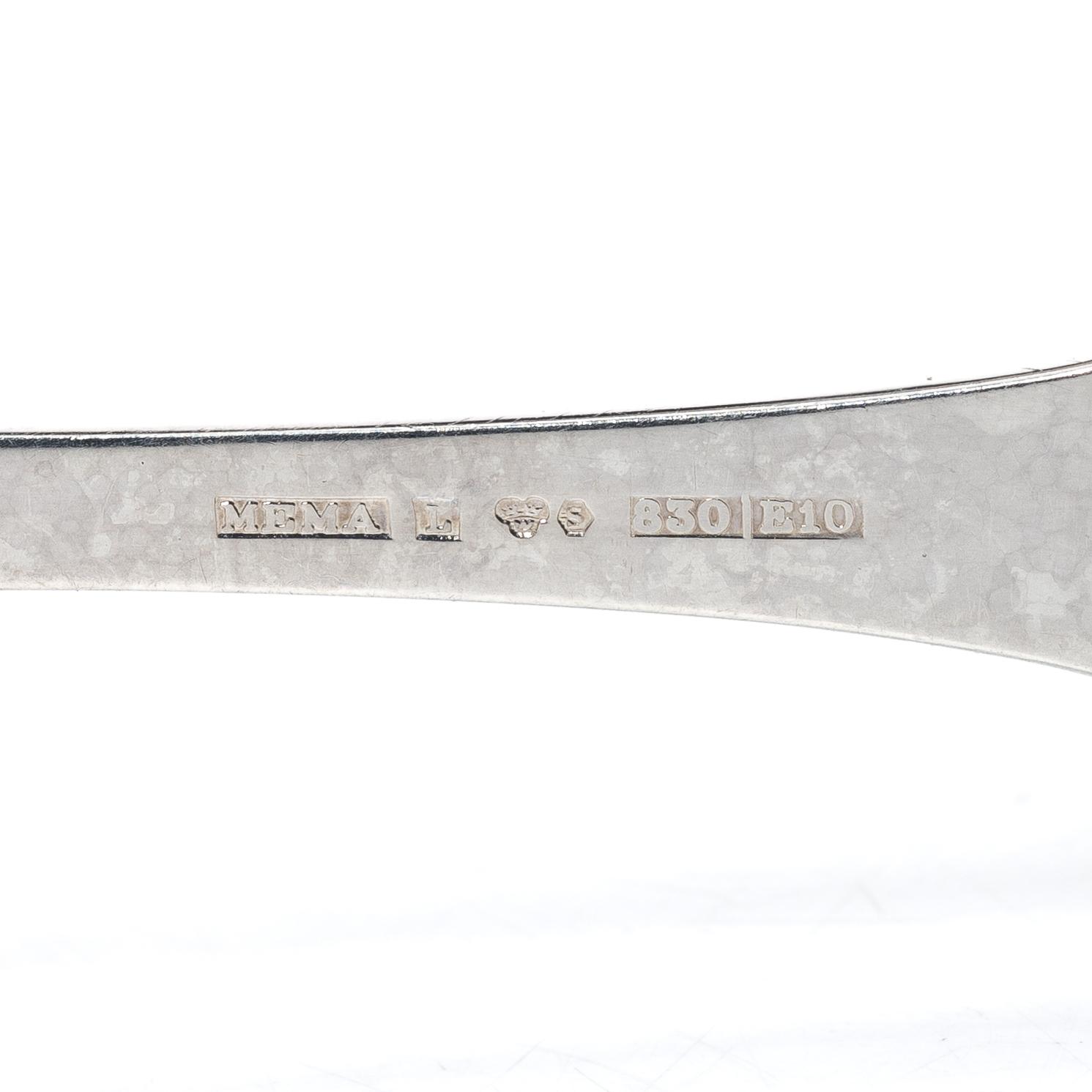 A Swedish silver cutlery set, “Tornedal”, including mark of Mema Guld & Silver AB, Lidköping, 1977 (99 pieces).