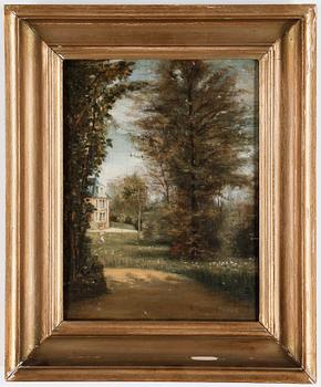 OKÄND KONSTNÄR, olja på duk, Frankrike sent 1800-tal, otydlig signatur.