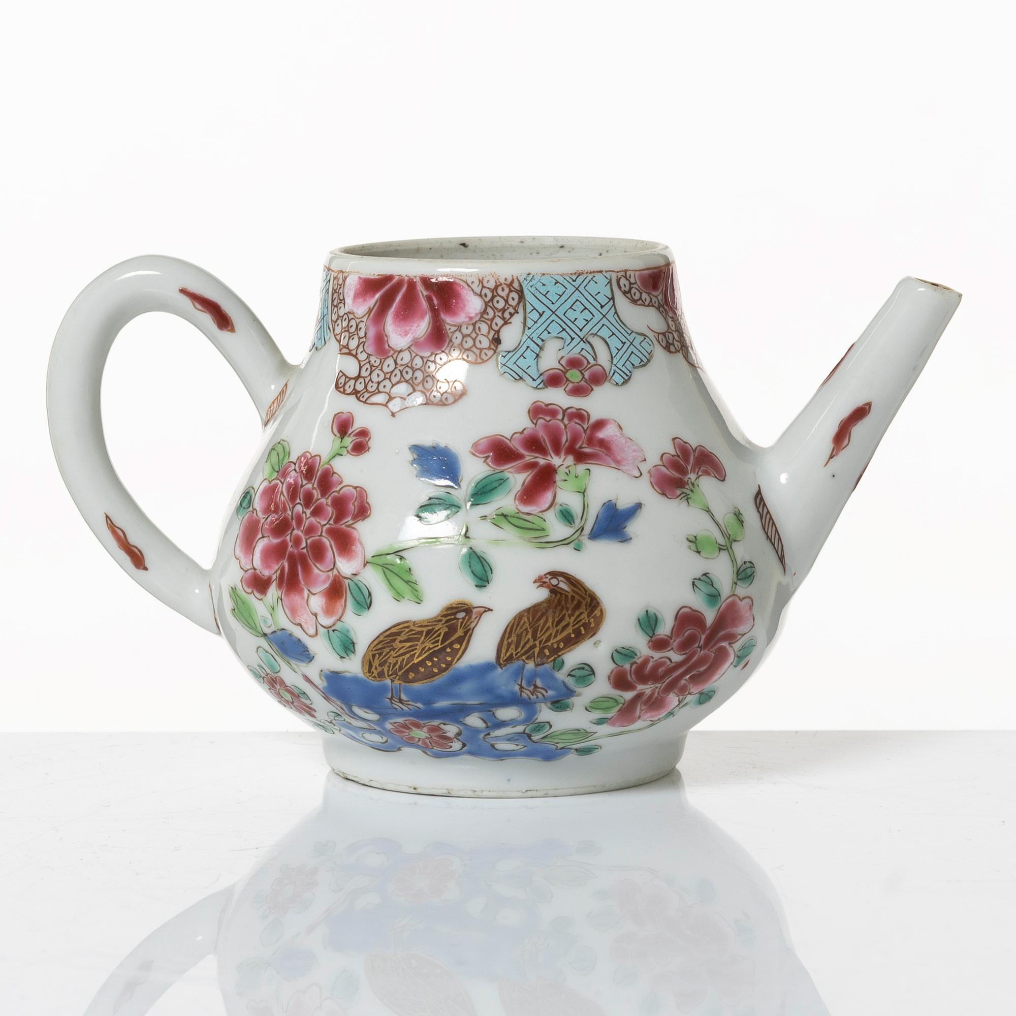 Kanna, kompaniporslin, Kina, Qingdynastin, 1700-tal.