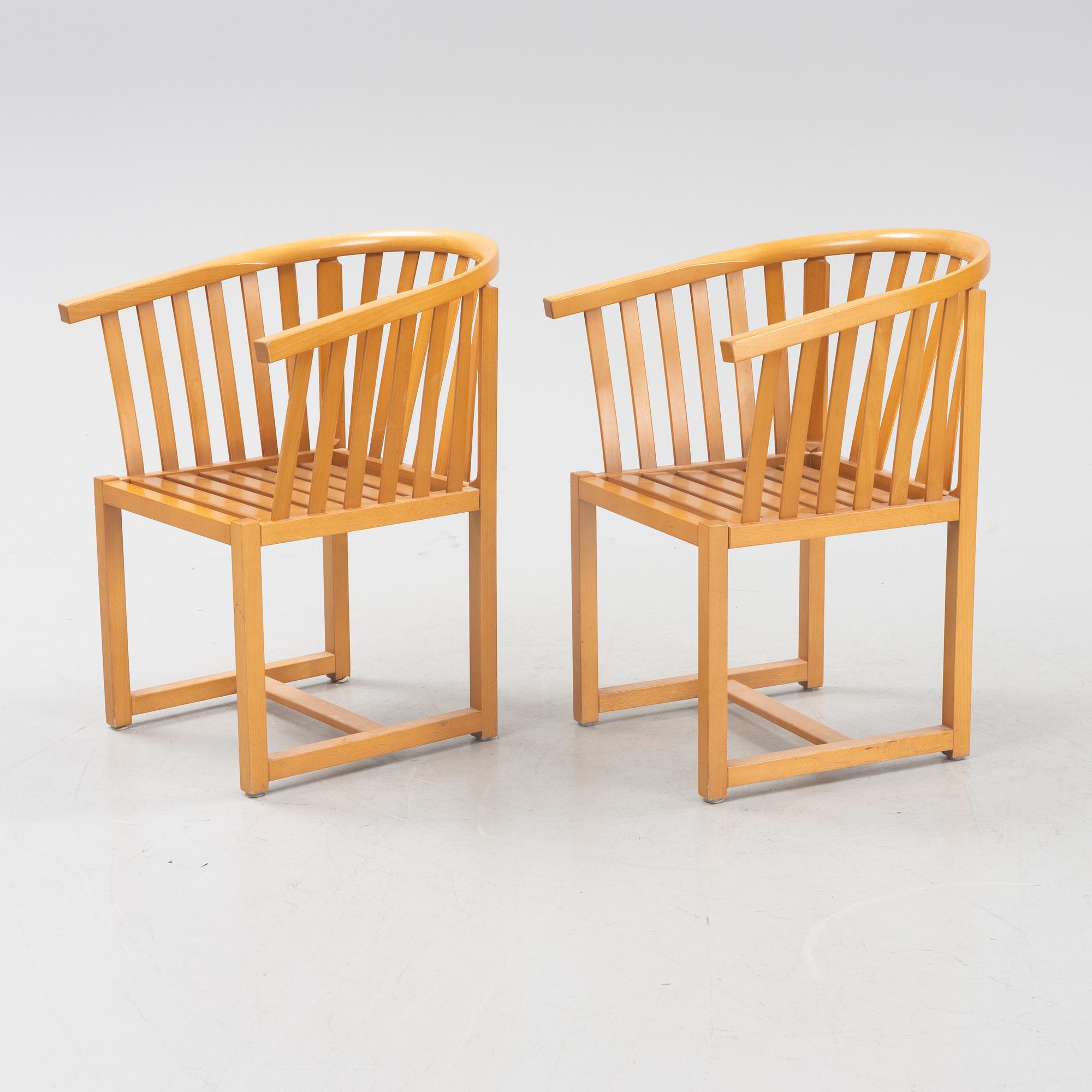 Åke Axelsson, karmstolar, 5 st, "Vaxholmaren", Gärsnäs, 1997.