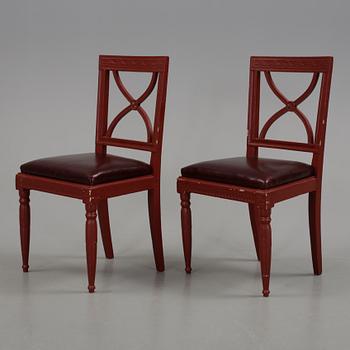 STOLAR, ett par, sengustavianska, 1800-talets första kvartal.